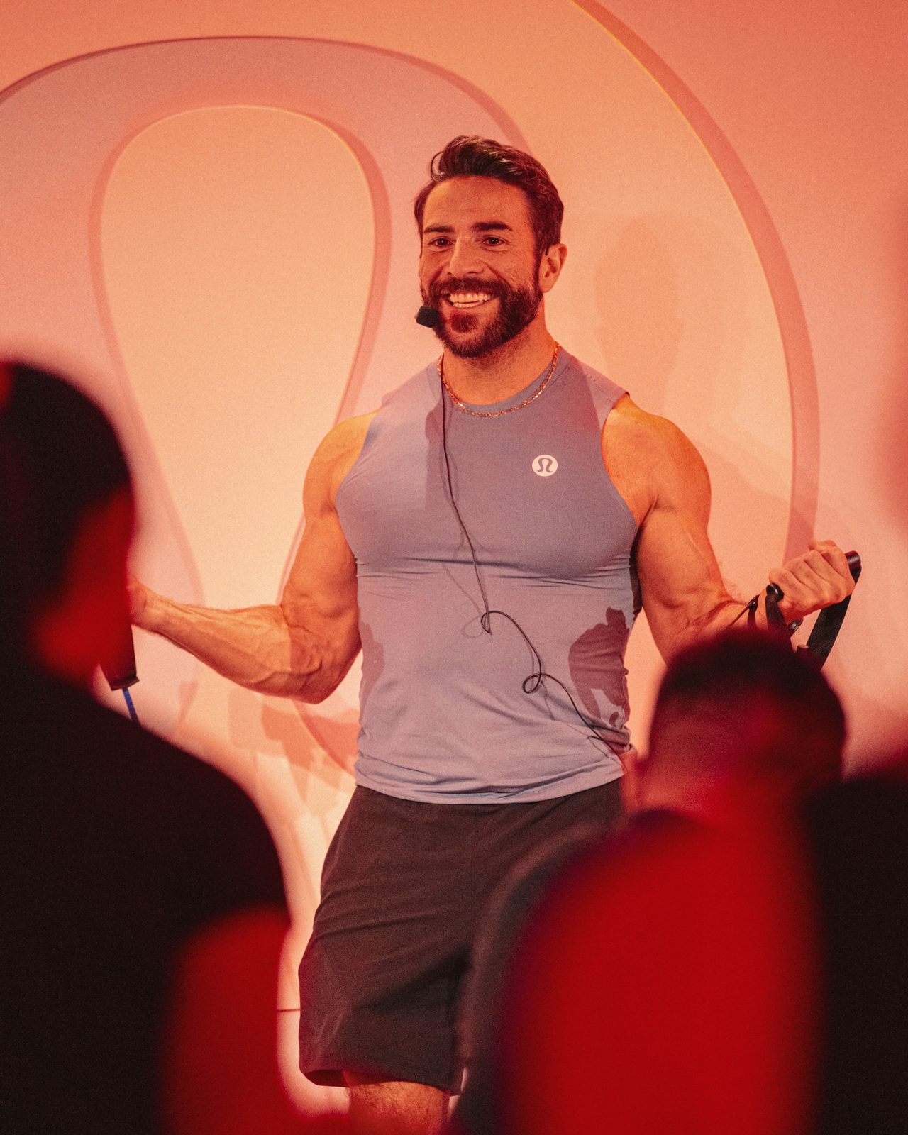 Joey Gonzalez leading a Barry&rsquo;s class